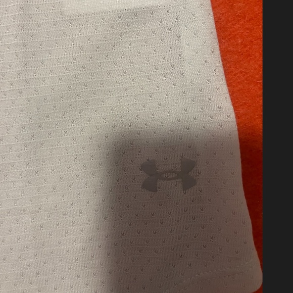 Under Armour Streaker lime green pointelle fitted tee NWT - Picture 4 of 11